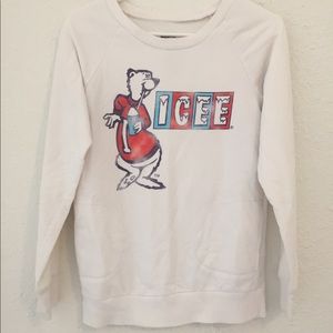 white icee sweater